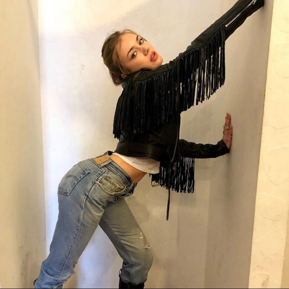 Fringe Leather Jacket